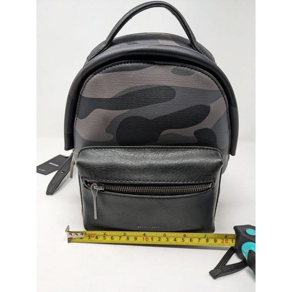 MATT AND NAT Bali Mini Vegan Leather Black Camo Small Backpack NWT main image 10